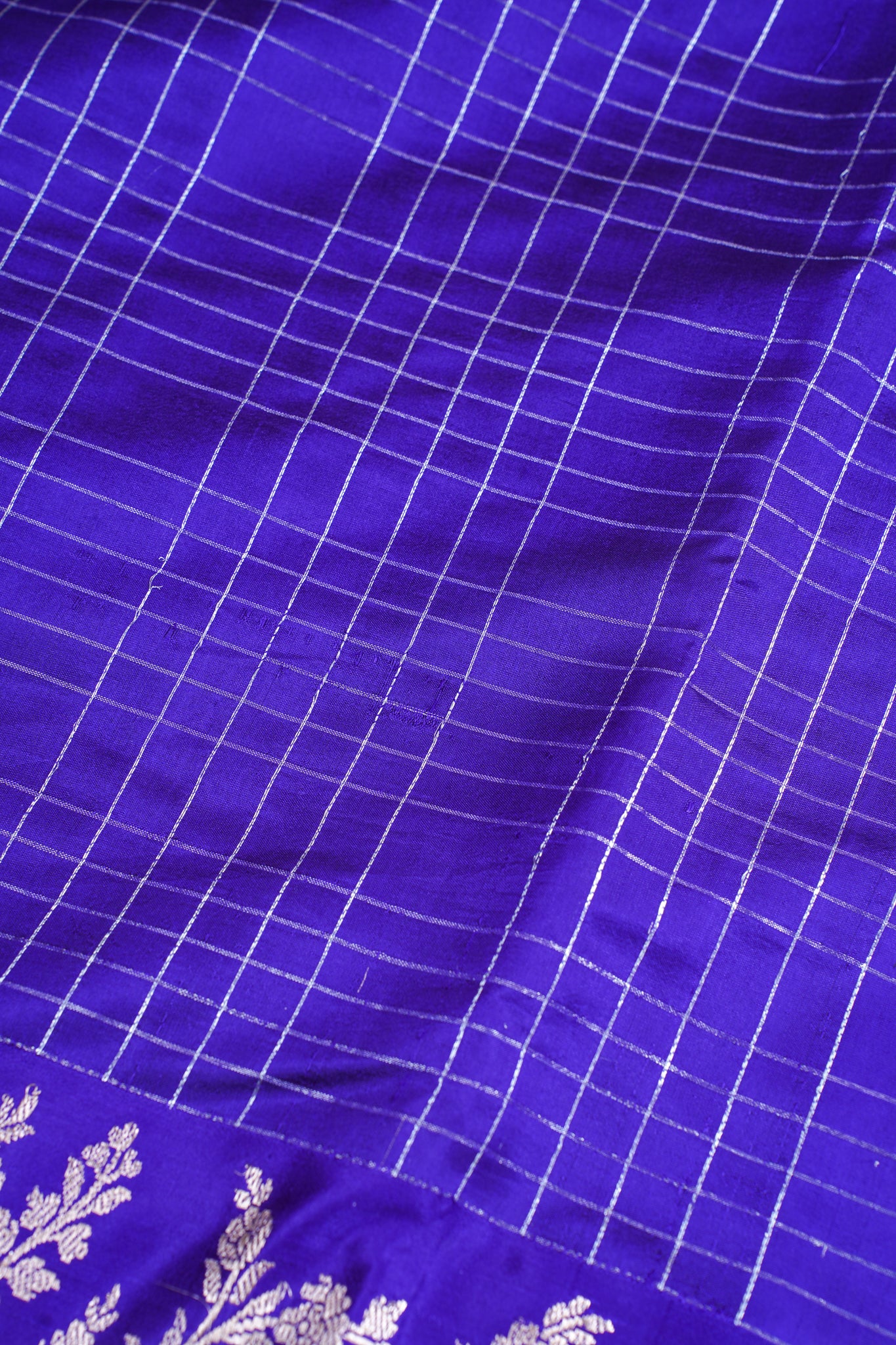 Royal Purple Pure Mango Katan Silk Handwoven Saree