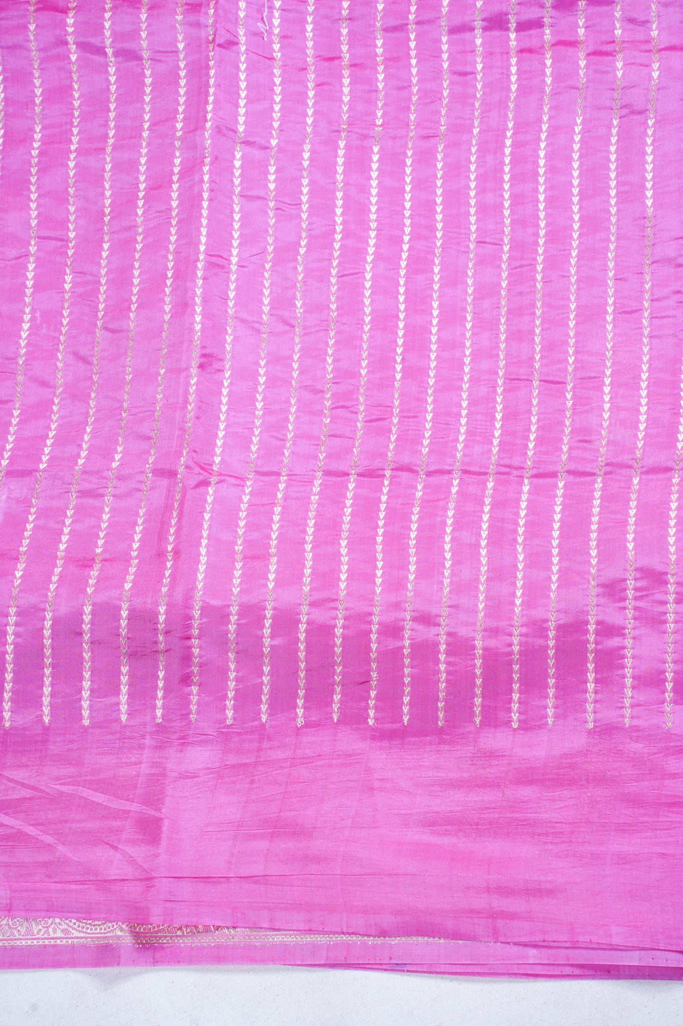 Rani Pink Pure Mango Katan Silk Handwoven Saree