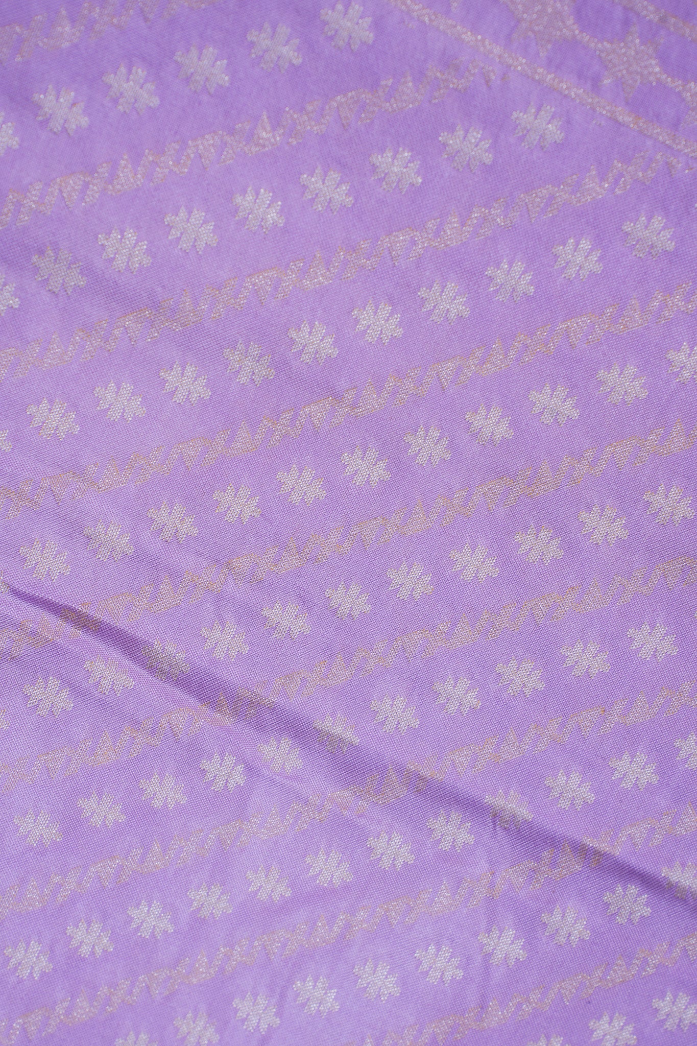 Lavender Pure Ektara Jamdani Handwoven Saree