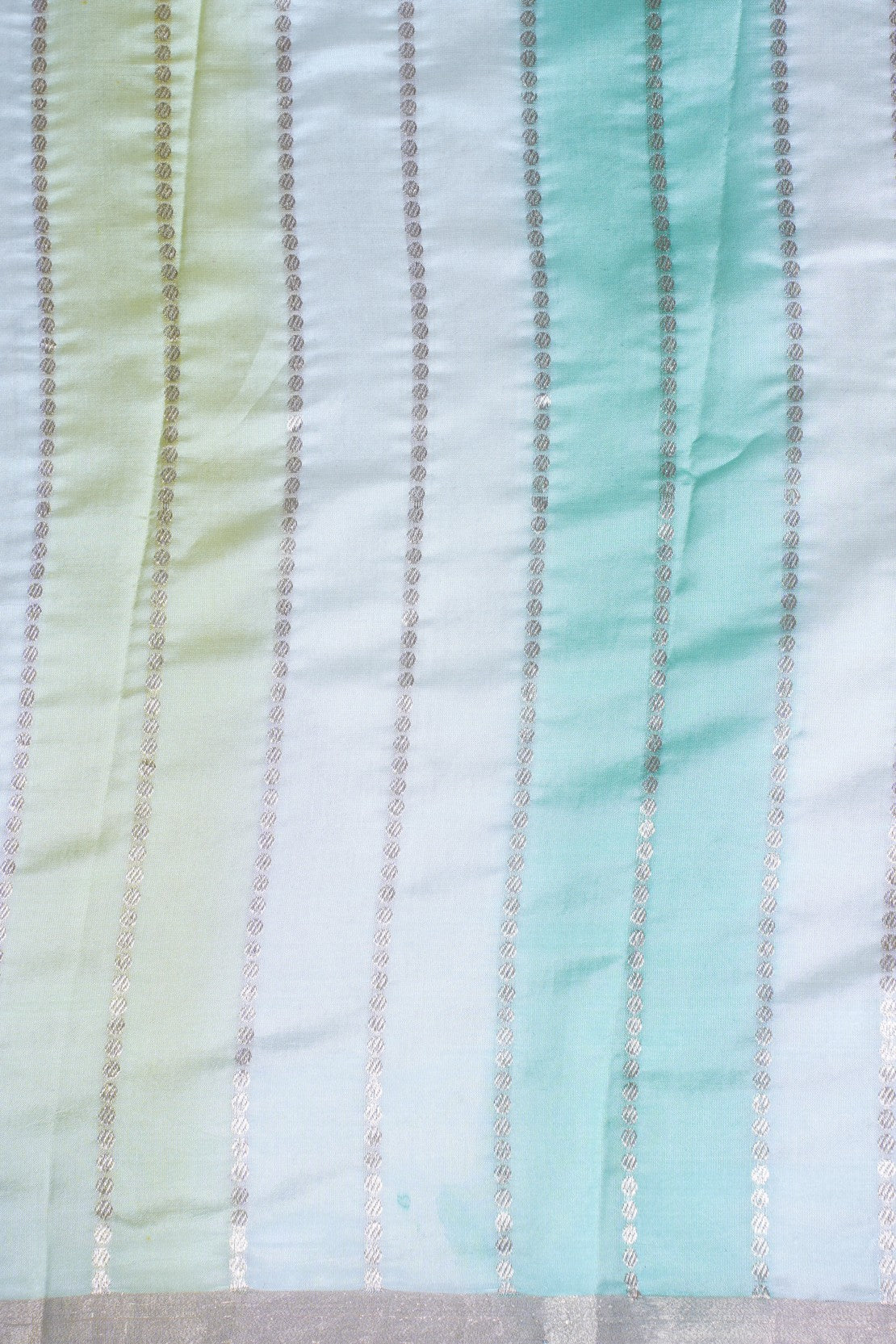 Pastel Aqua–Mint Handloom Pure Mango Katan Silk Banarasi Saree
