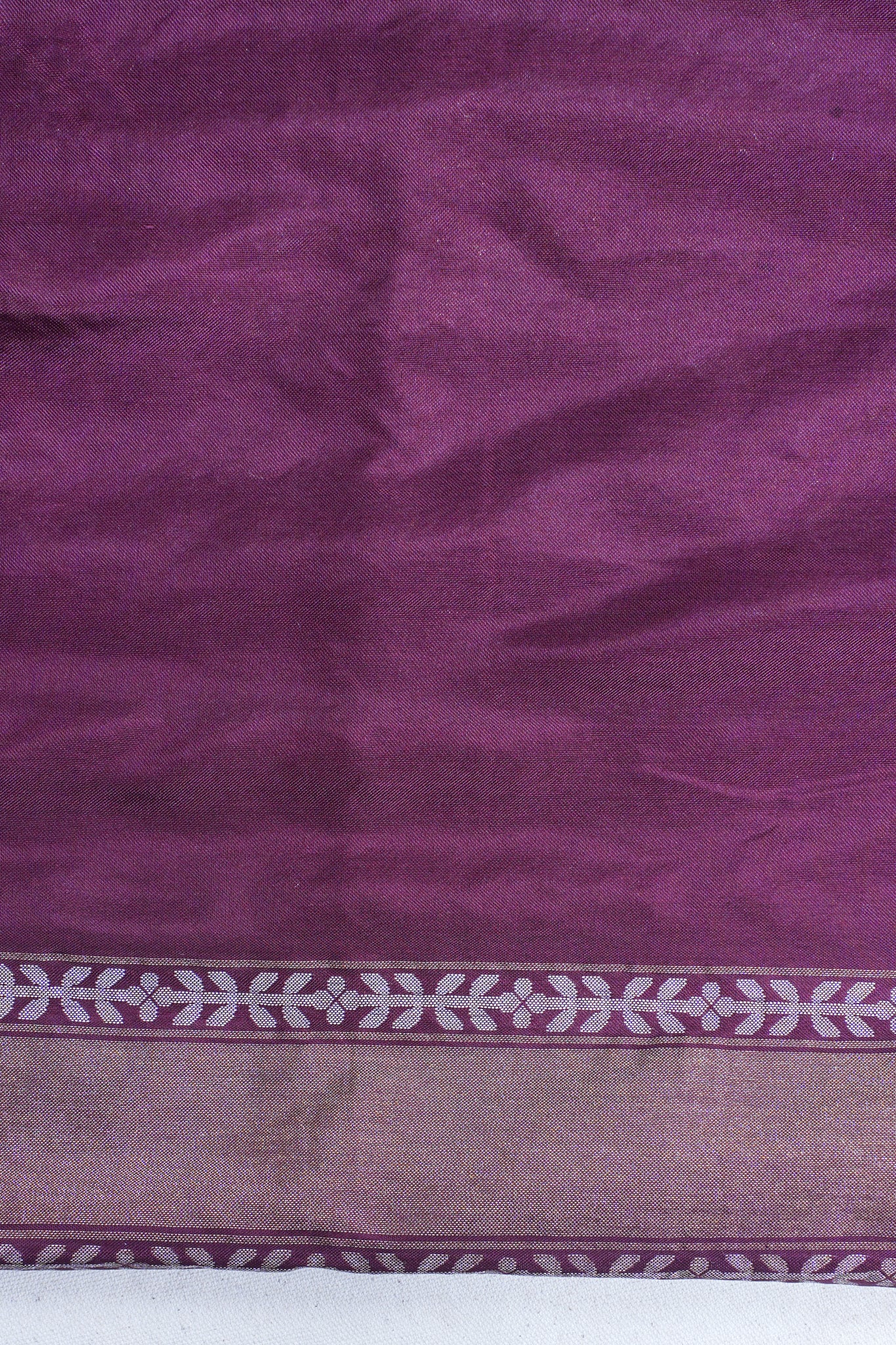 Wine Pure Ektara Silk Handwoven Saree