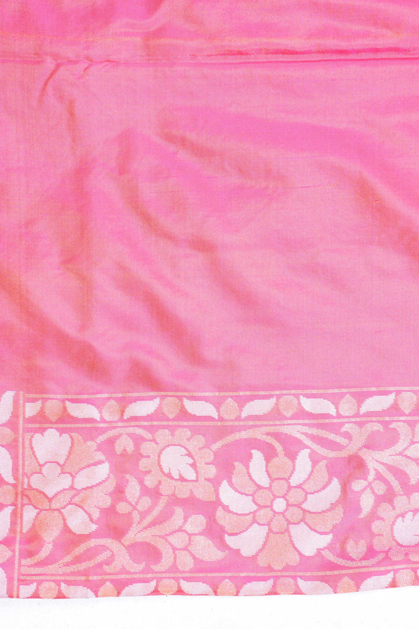 Pink & Orange Pure Ektara Silk Handwoven Saree
