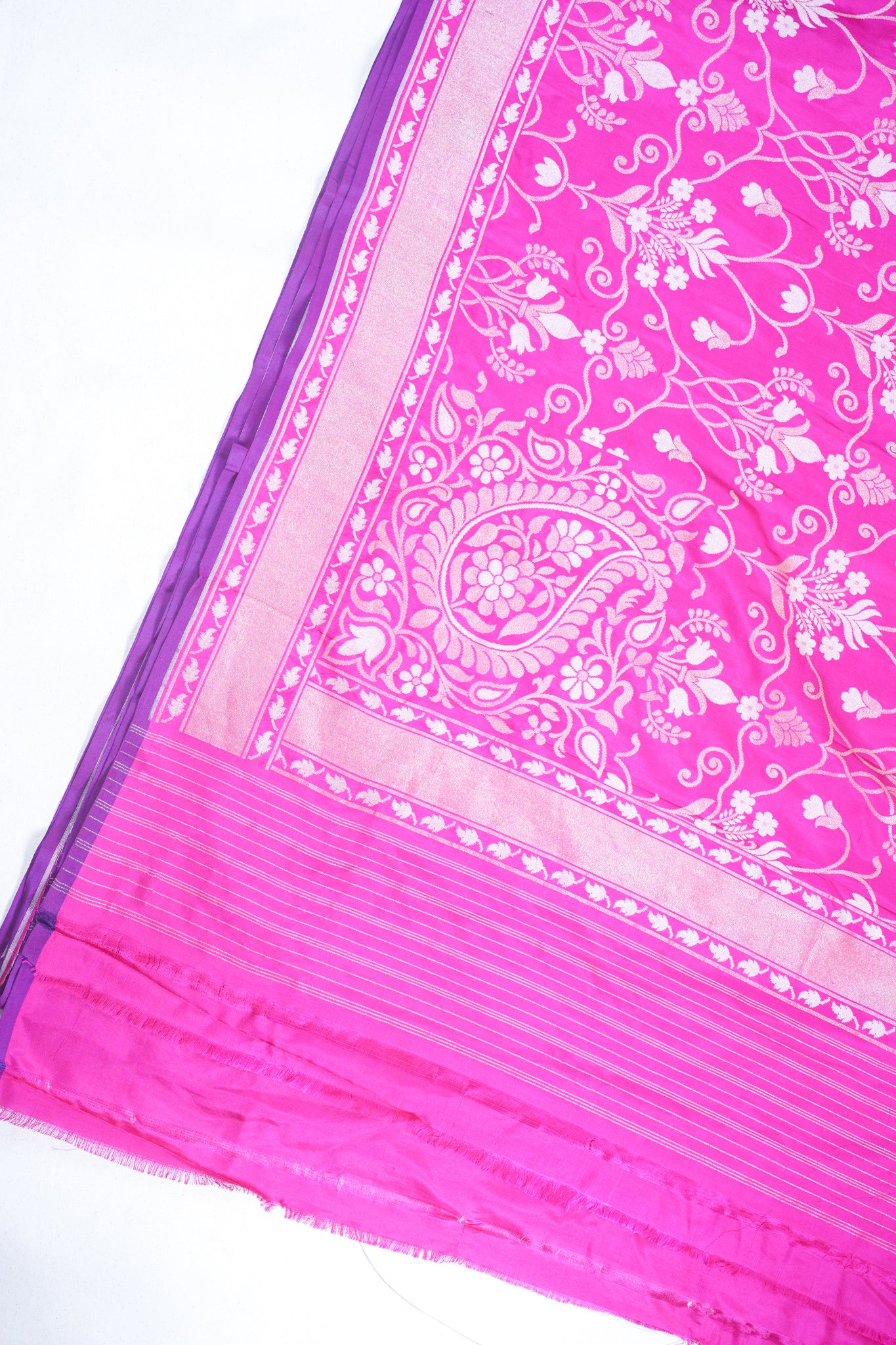 Pink Pure Ektara Silk Handwoven Saree