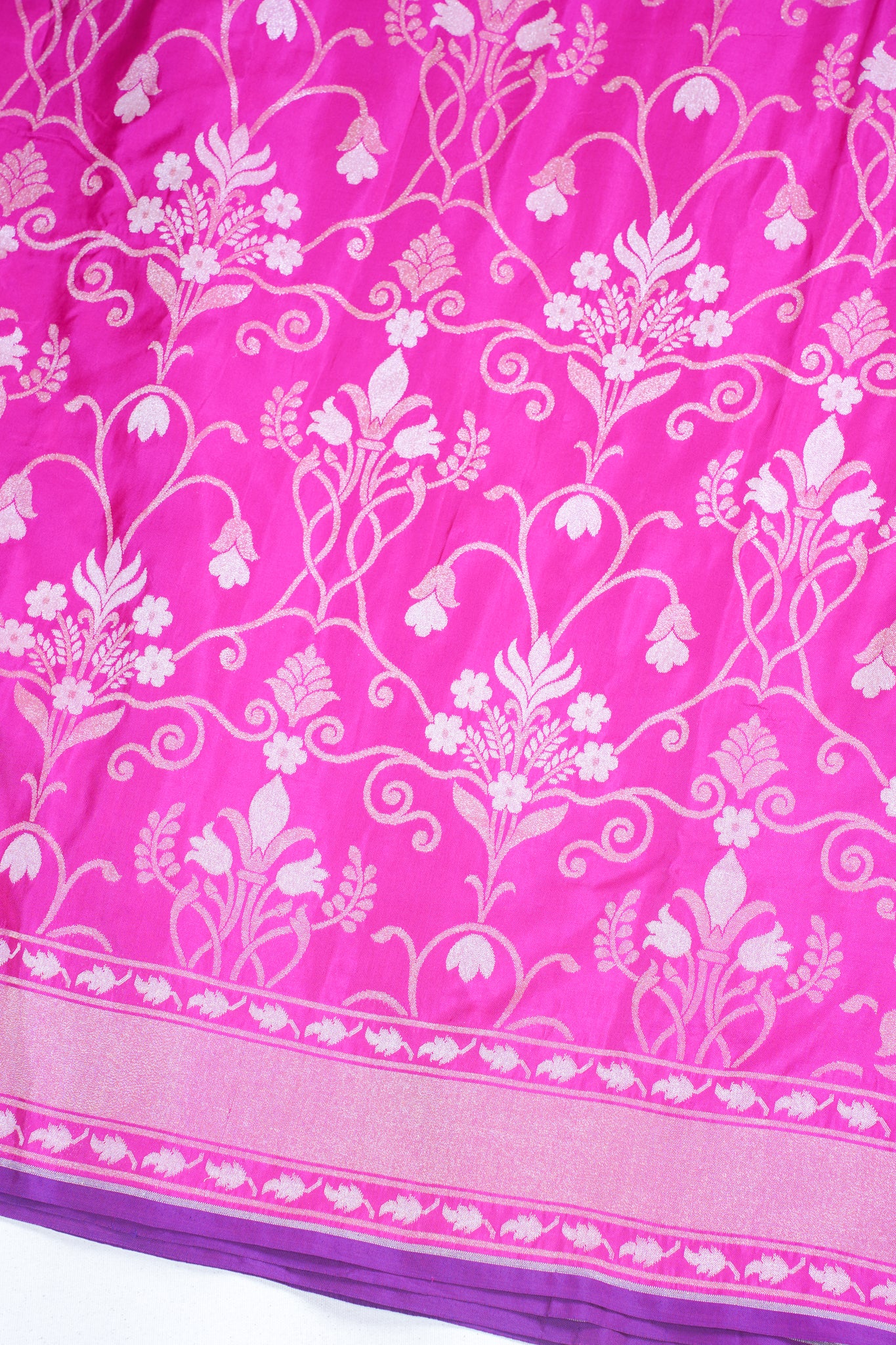 Pink Pure Ektara Silk Handwoven Saree