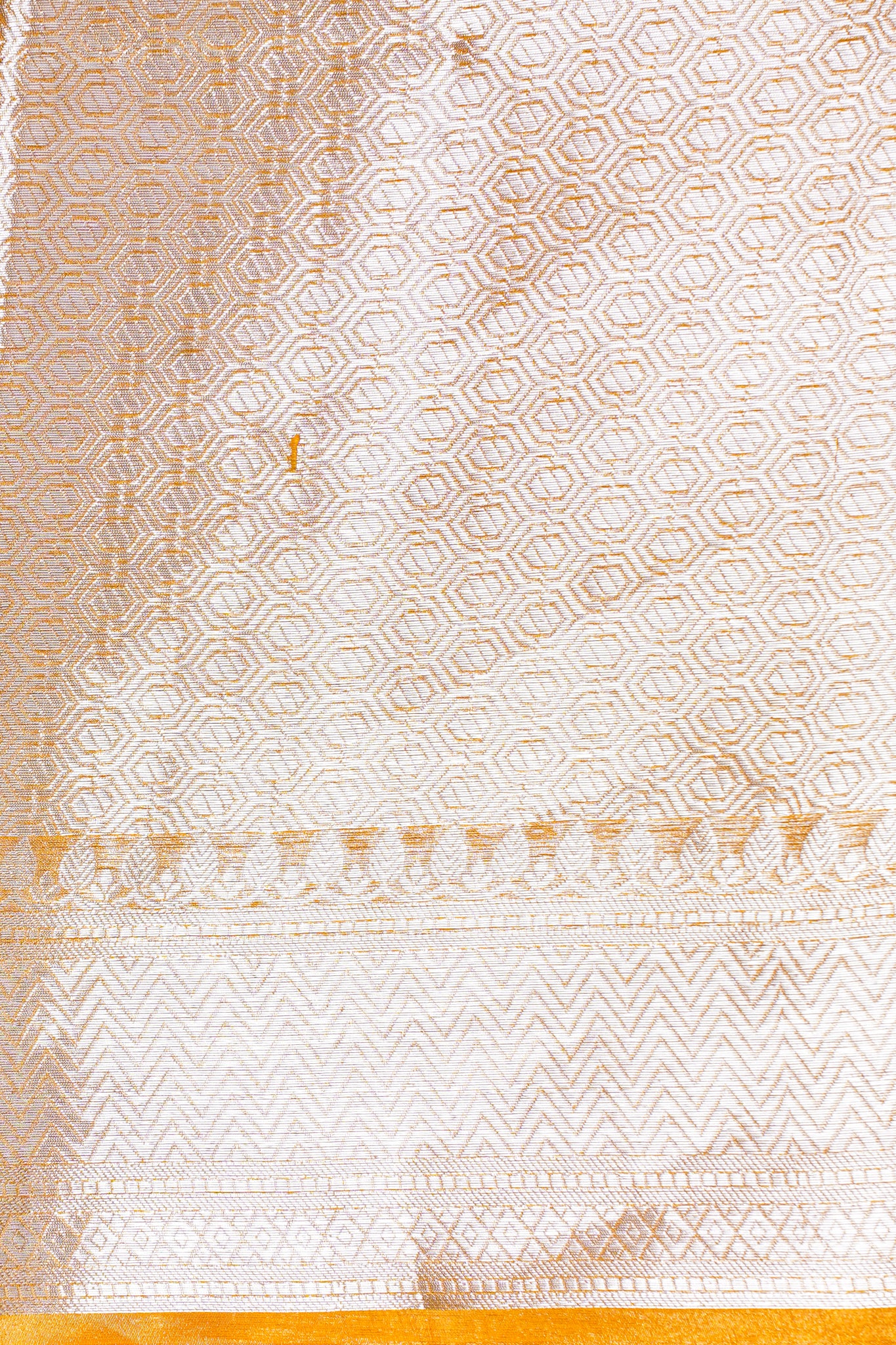 Orange Banarasi Pure Tissue Silk Saree