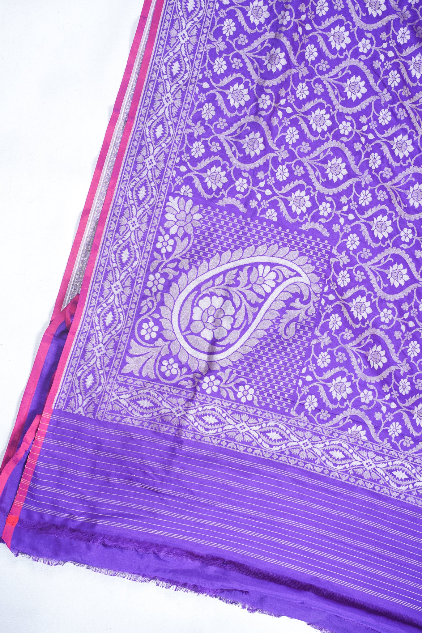 Royal Purple Pure Ektara Silk Handwoven Saree