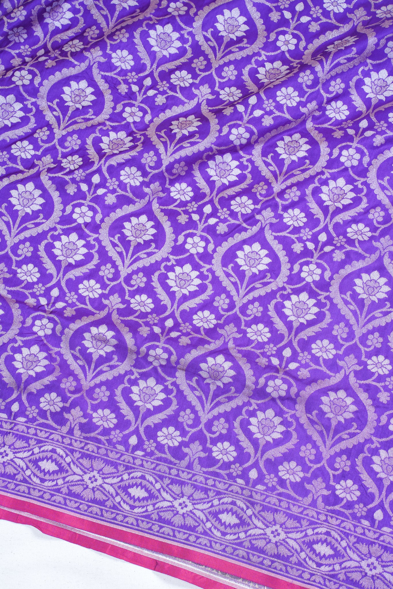 Royal Purple Pure Ektara Silk Handwoven Saree