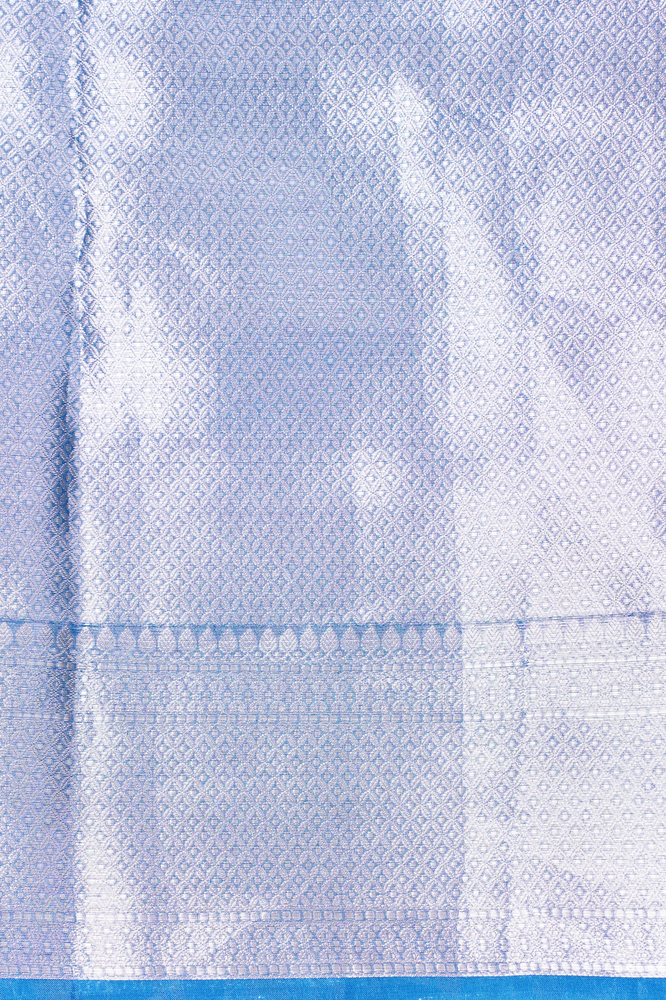 Sky Blue Banarasi Pure Tissue Silk Saree with Sequined Lace Border