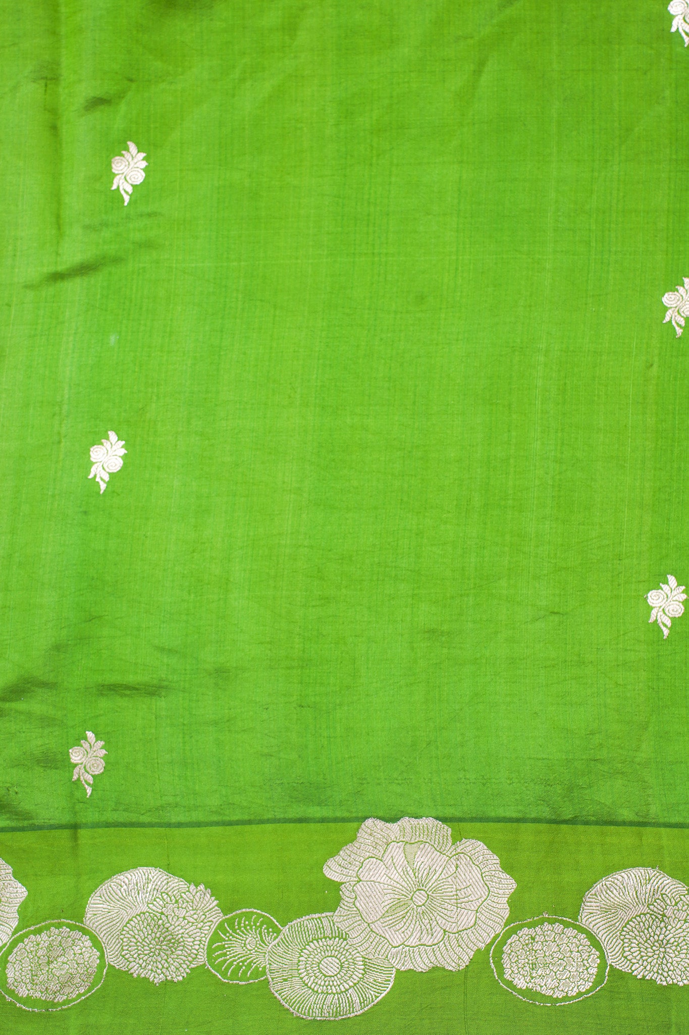 Green Handloom Pure Silk Banarasi Saree