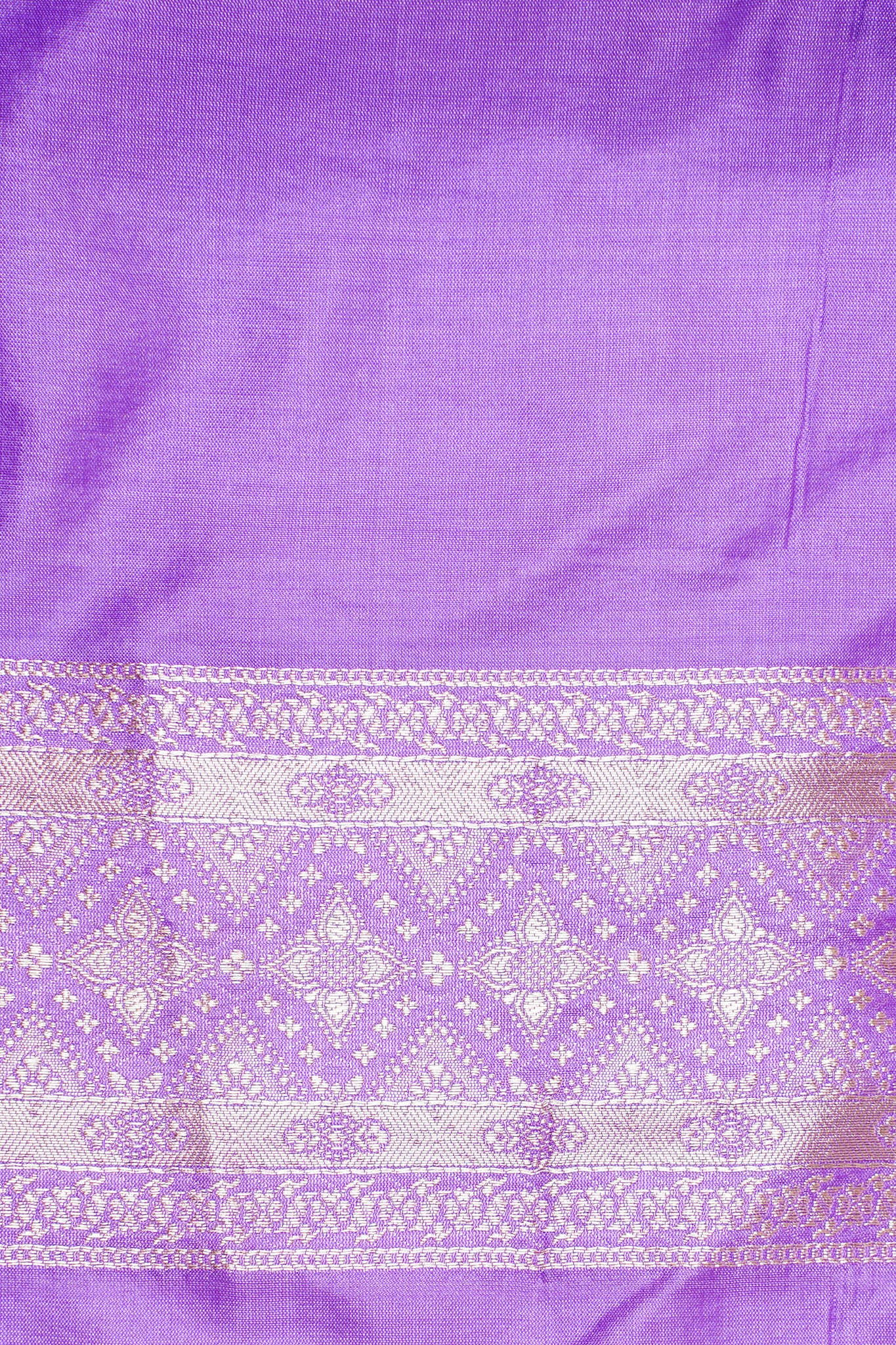 Lavender Banarasi Pure Katan Silk Jaal Saree