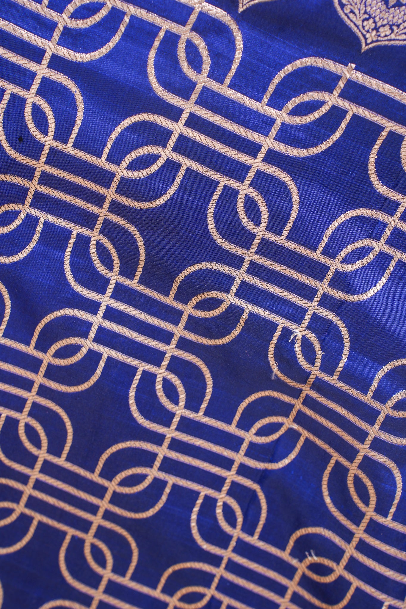 Royal Blue Banarasi Pure Katan Silk Minakari Jaal Saree