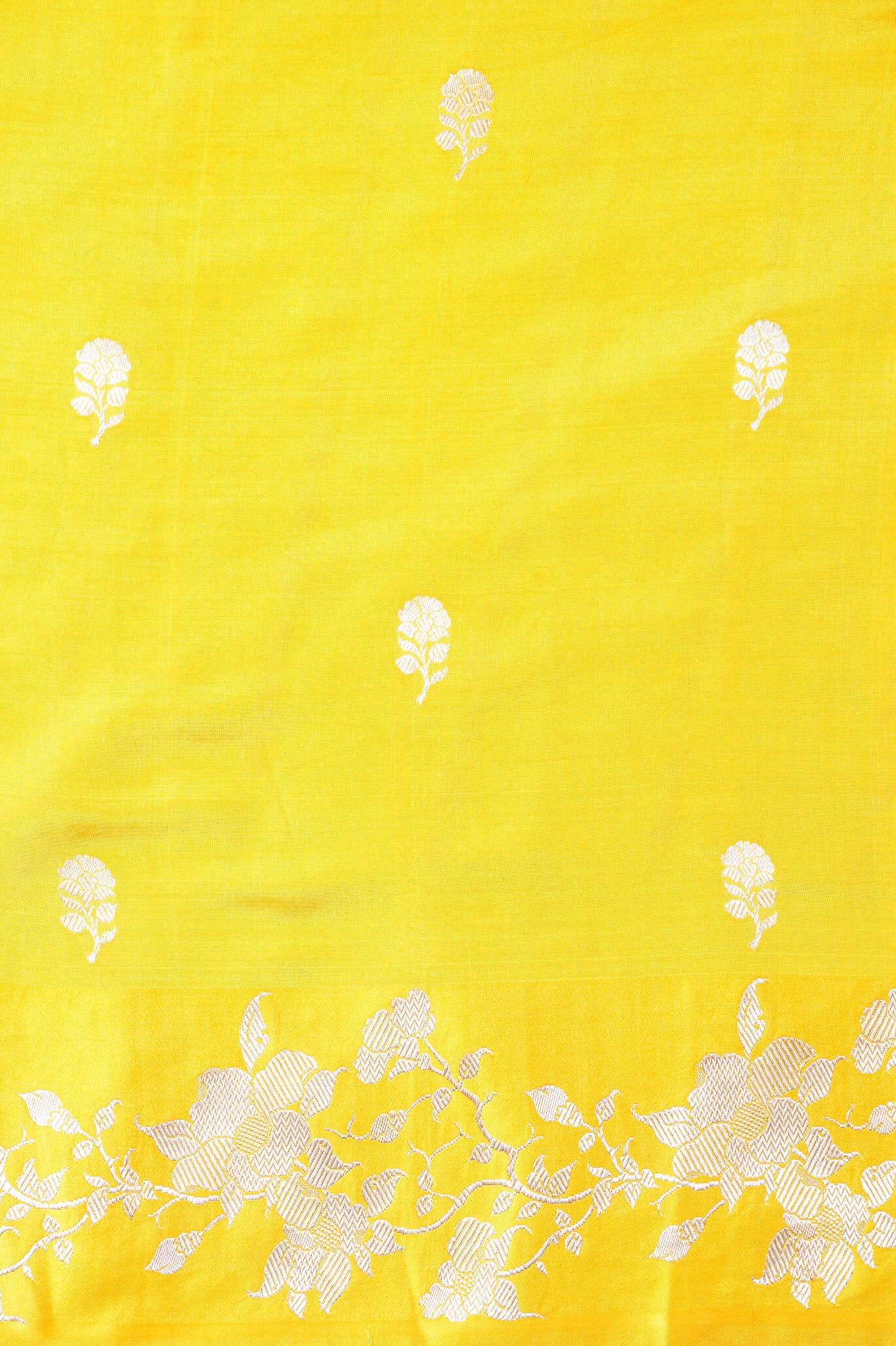 Mustard Yellow Handloom Pure Silk Banarasi Saree