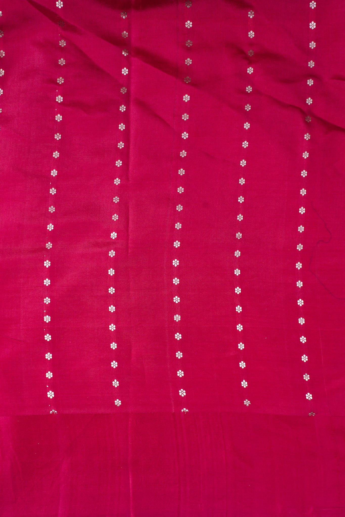 Rani Pink Handloom Pure Silk Banarasi Saree