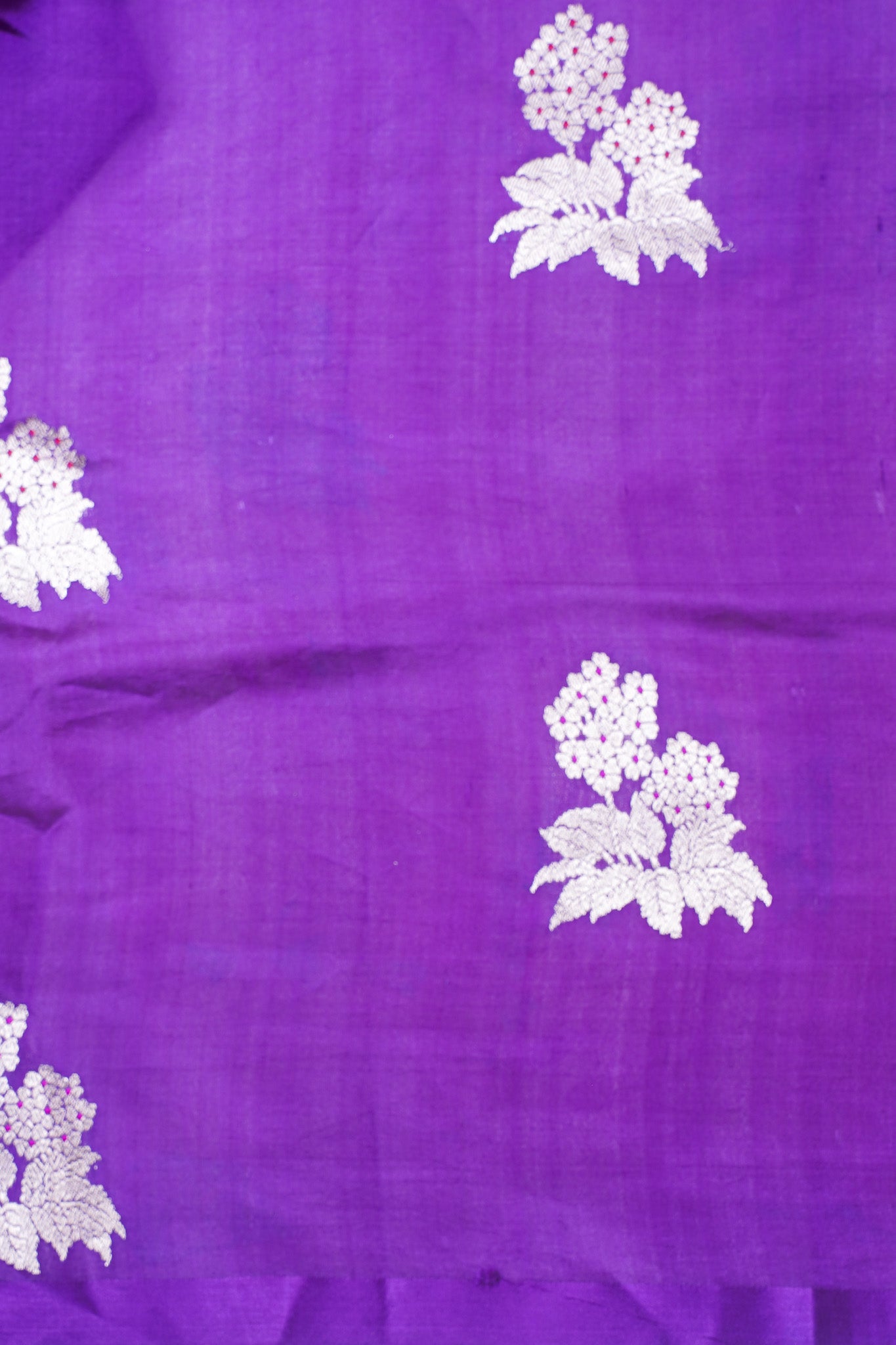 Royal Purple Handloom Pure Silk Banarasi Saree