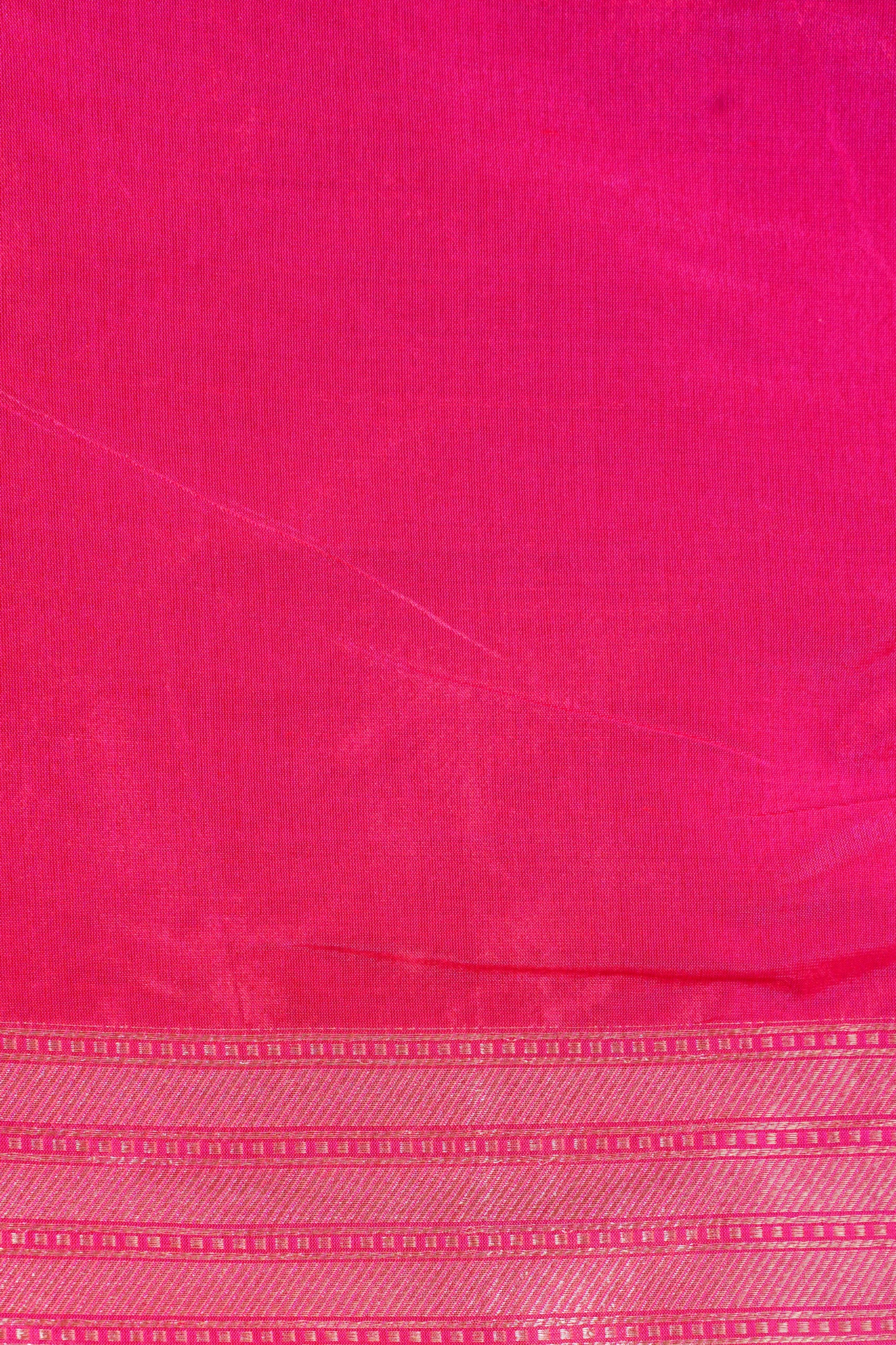 Rani Pink Banarasi Pure Katan Silk Minakari Brocade Saree