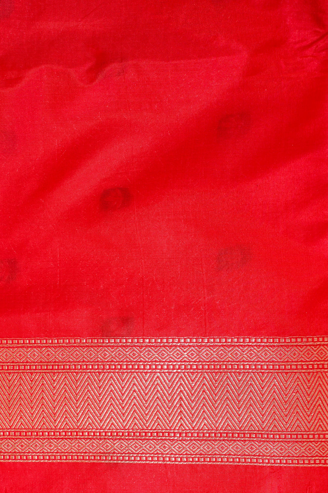 Red Banarasi Pure Minakari Brocade Saree