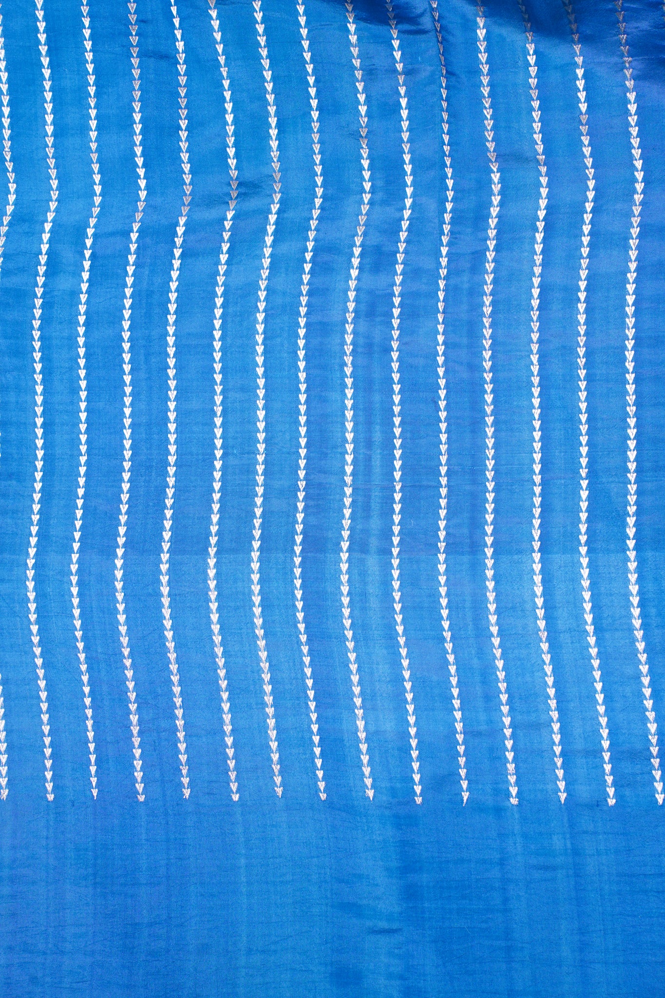 Royal Blue Handloom Pure Mango Katan Silk