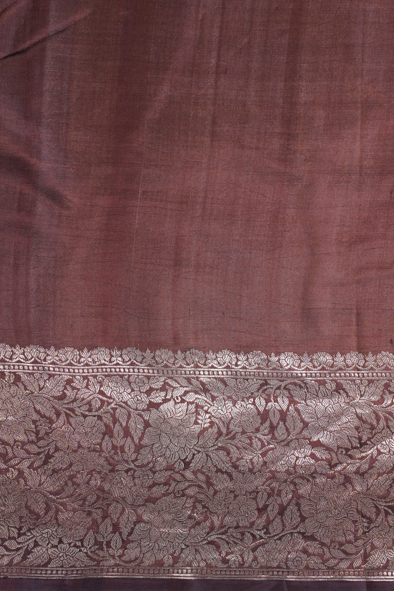 Powder Blue Handloom Pure Silk Banarasi Saree