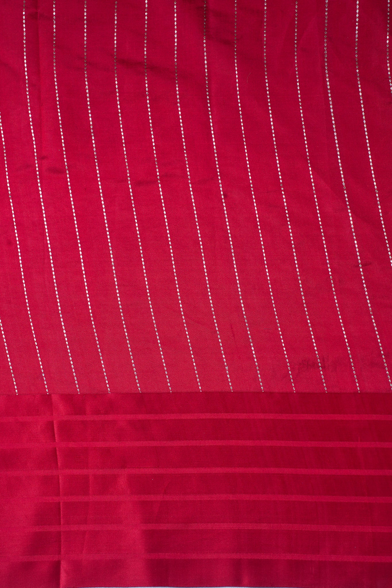 Crimson Red Handloom Pure Silk Banarasi Saree