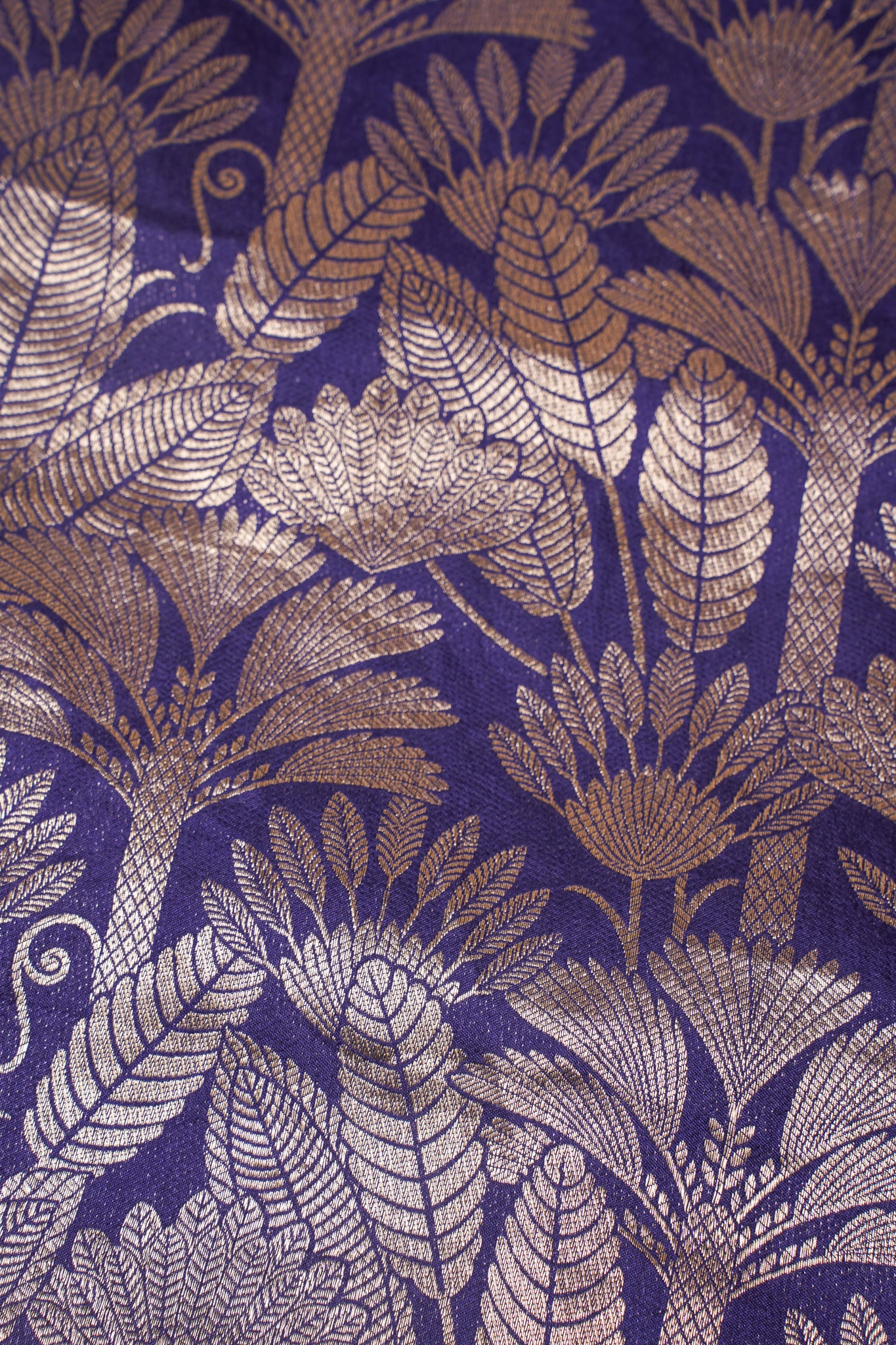 Royal Blue Banarasi Pure Brocade Saree