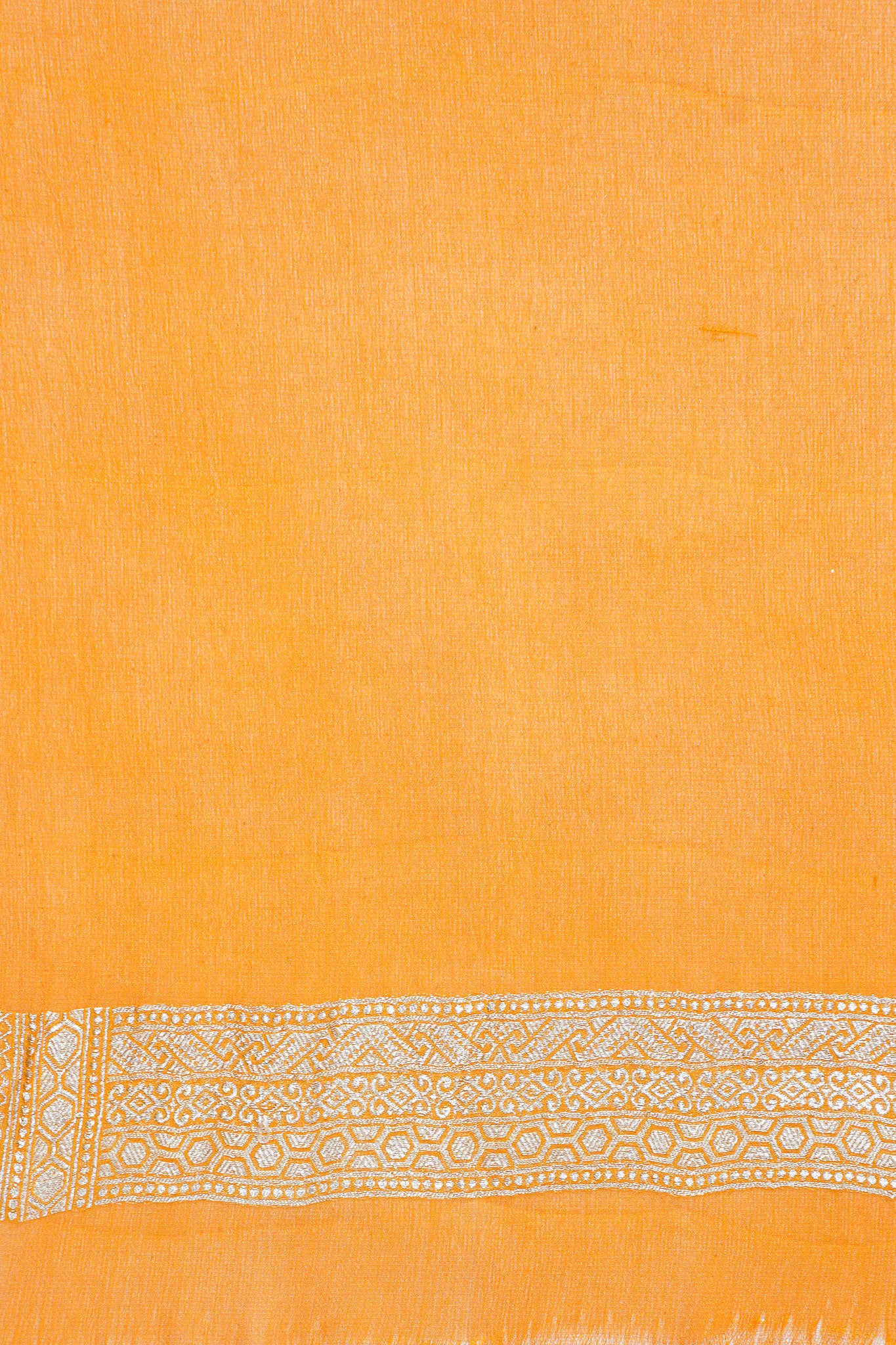 Grey & Mustard Pure Khaddi Georgette Brocade Banarasi Saree