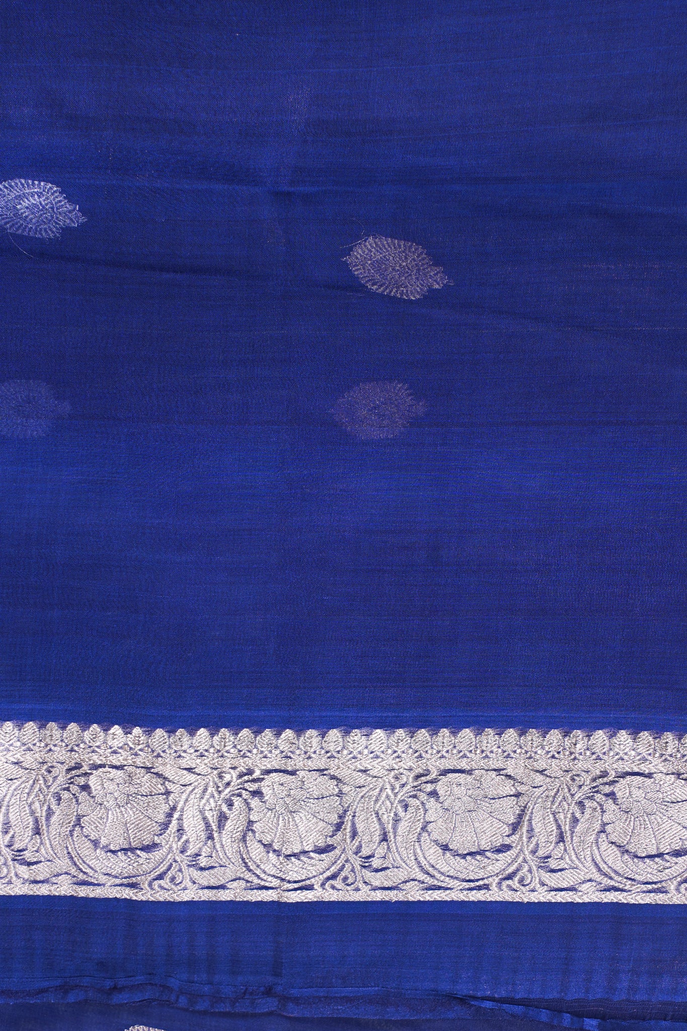 Midnight Navy Pure Tissue Silk Handloom Saree