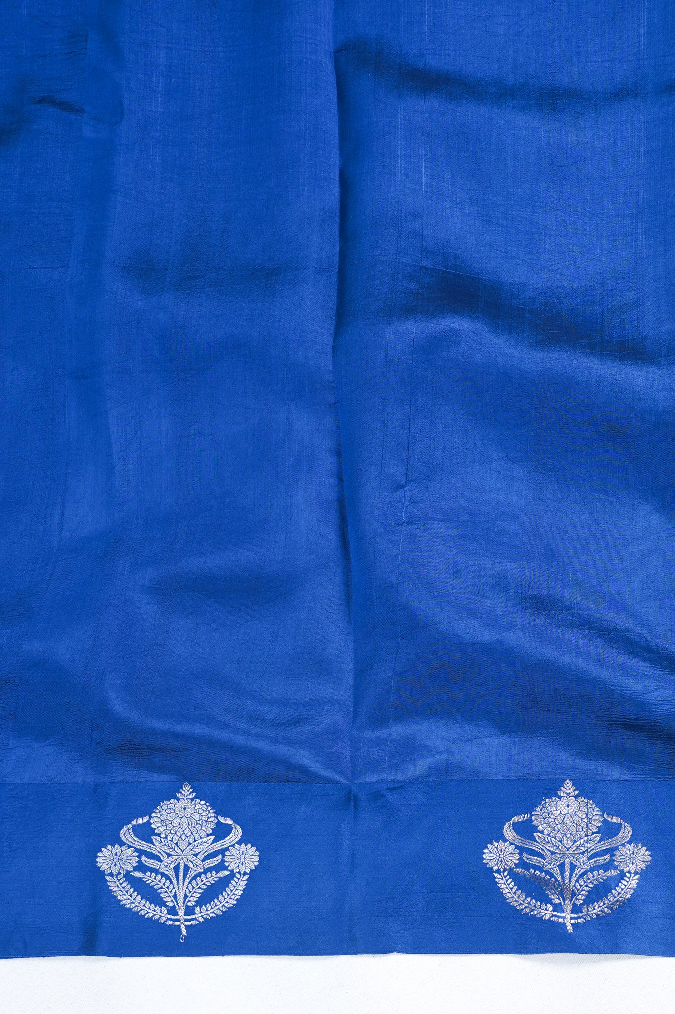 Royal Blue Pure Mango Katan Silk Handwoven Saree