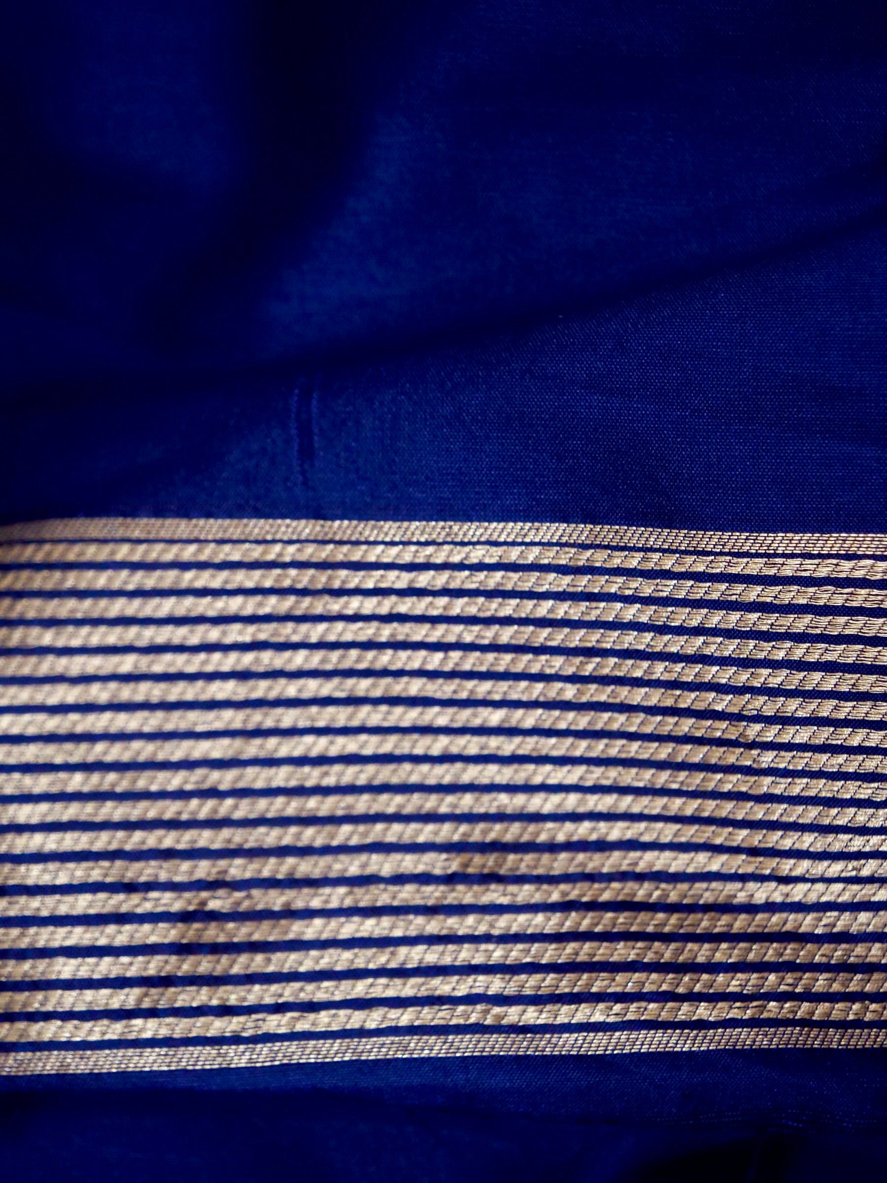 Royal Blue Handwoven Banarasi Pure Katan Silk Meenakari Brocade Saree