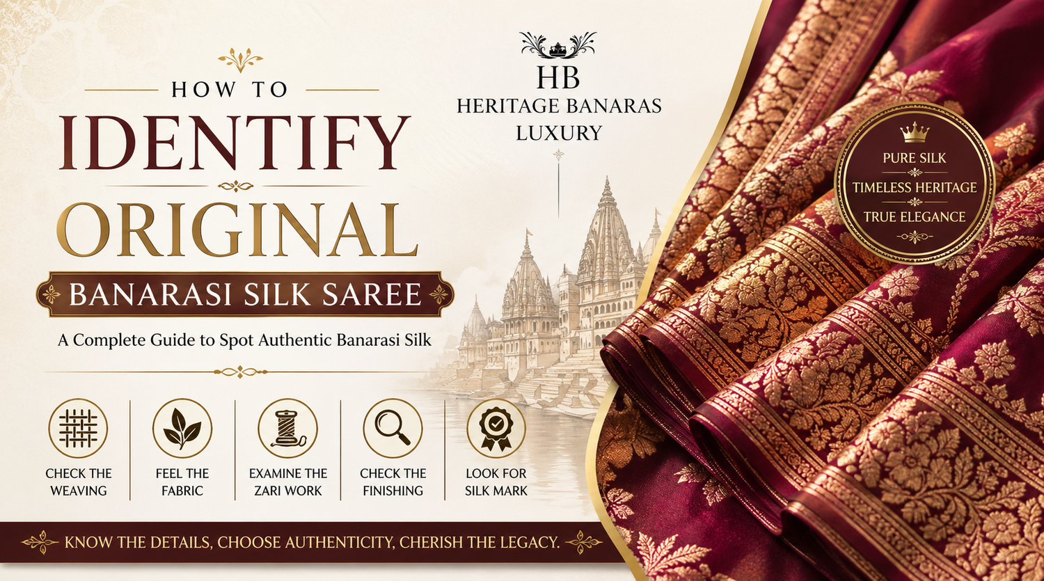 How to Identify Original Banarasi Silk Saree