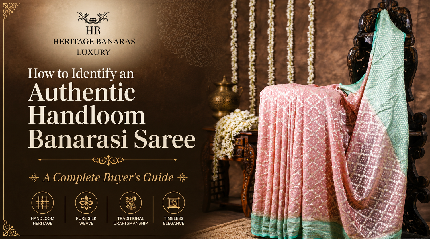 How to Identify an Authentic Handloom Banarasi Saree: A Complete Buyer’s Guide