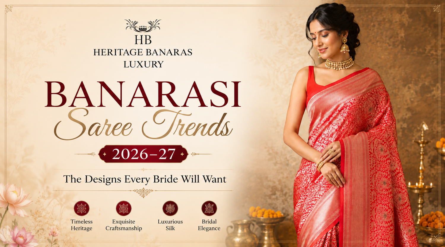 Banarasi Saree Trends 2026–27: The Designs Every Bride Will Want