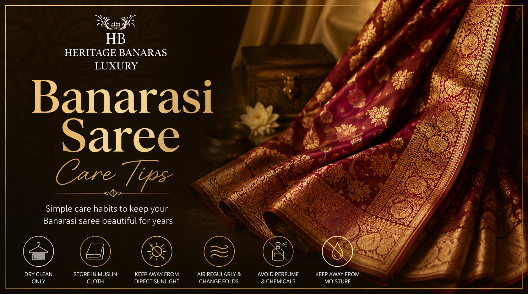 Banarasi Saree Care Tips: How to Keep Your Saree Beautiful for Years