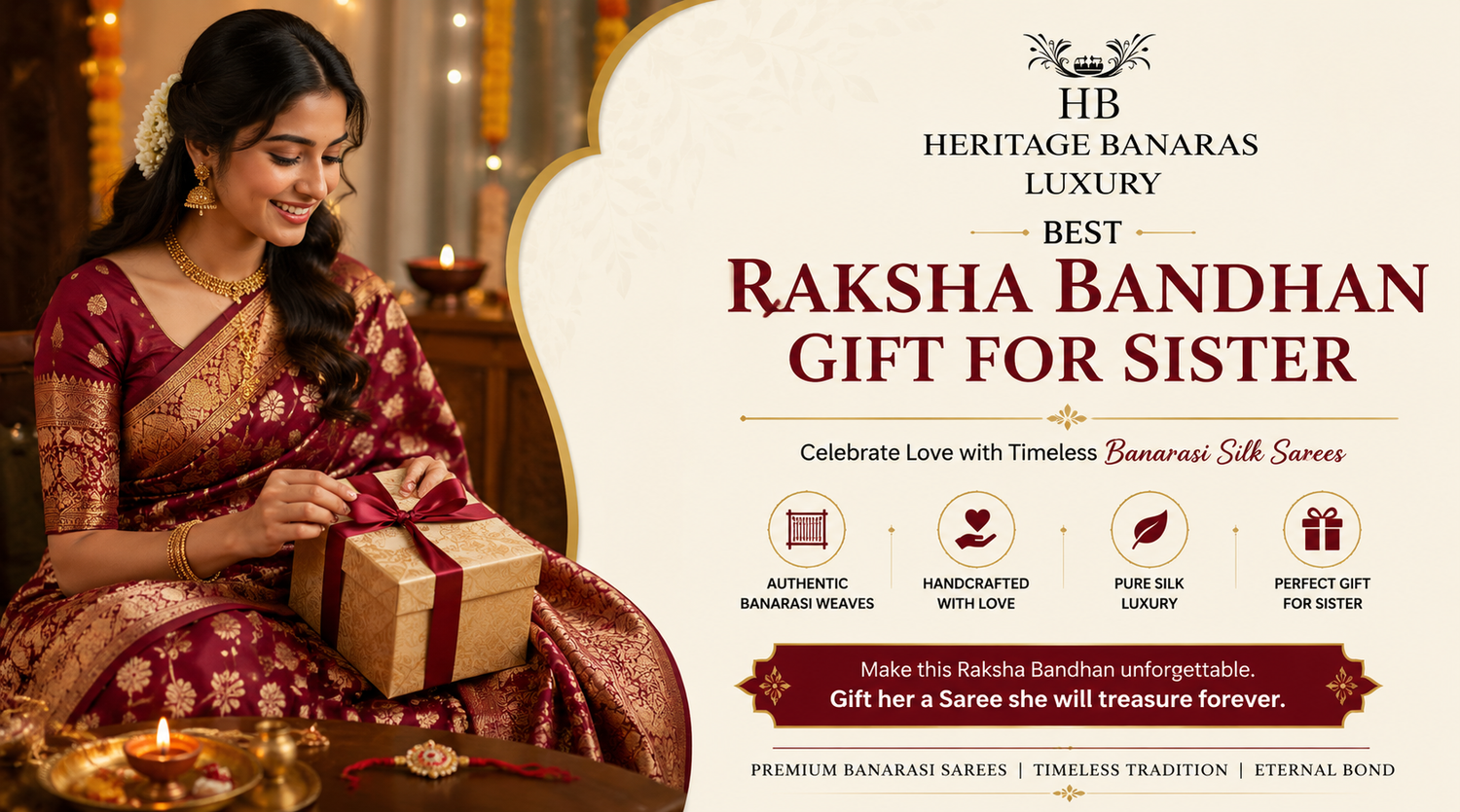 Best Raksha Bandhan Gift for Sister: Why a Banarasi Silk Saree is the Perfect Choice