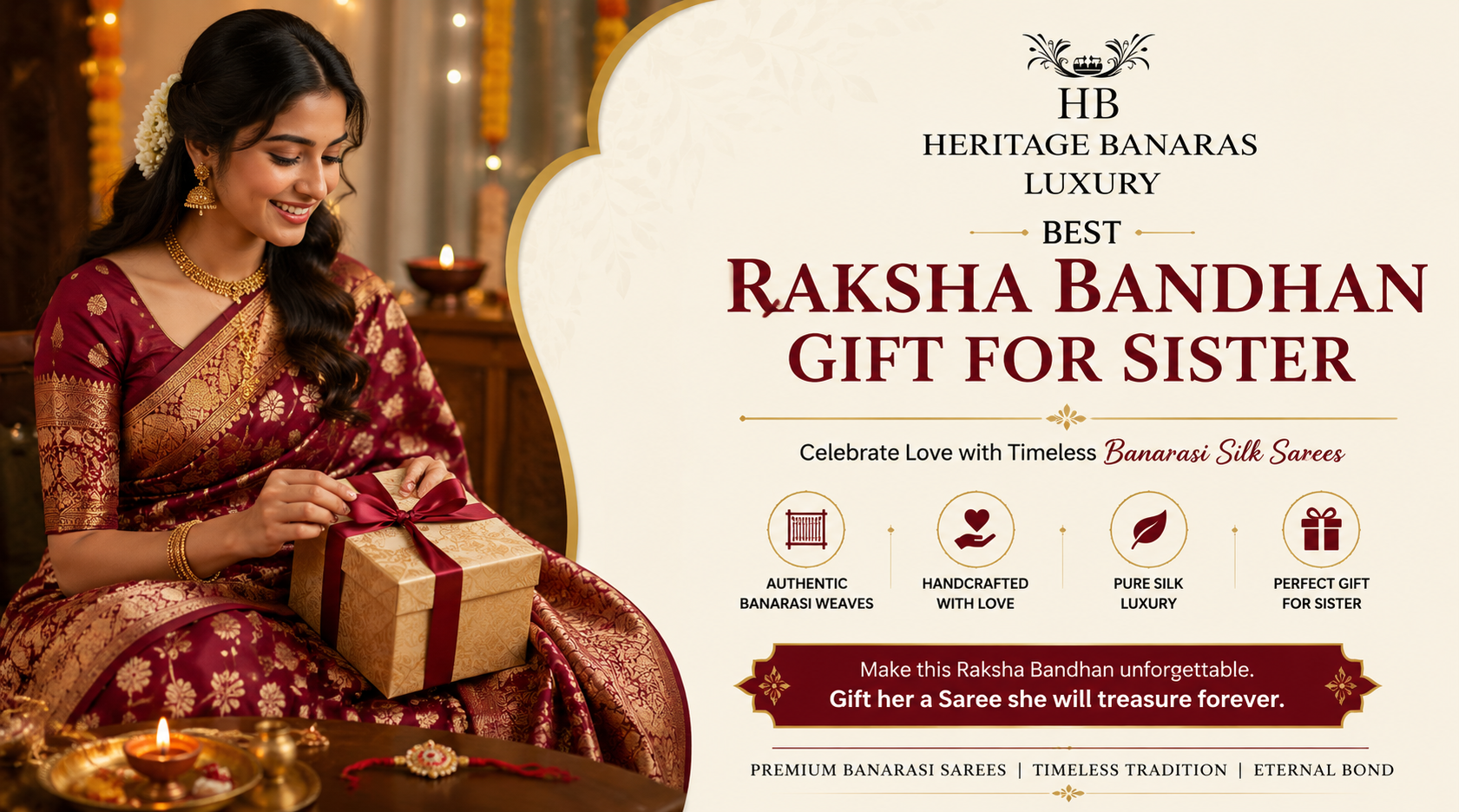Best Raksha Bandhan Gift for Sister: Why a Banarasi Silk Saree is the Perfect Choice