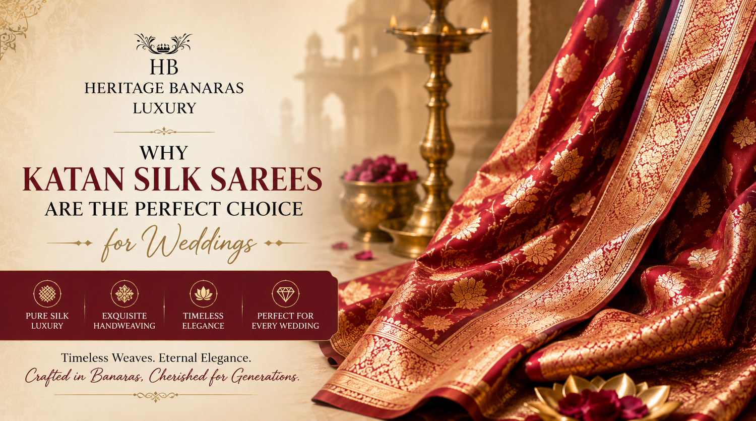 Why Katan Silk Sarees Are the Perfect Choice for Weddings