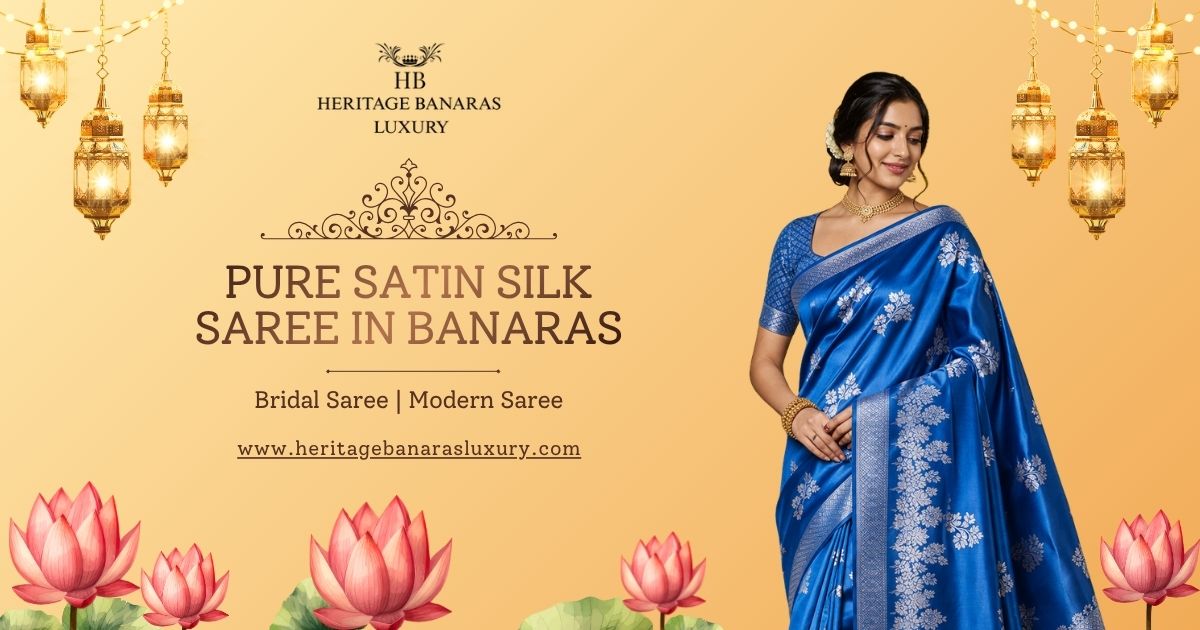 Pure Satin Silk Saree in Banaras