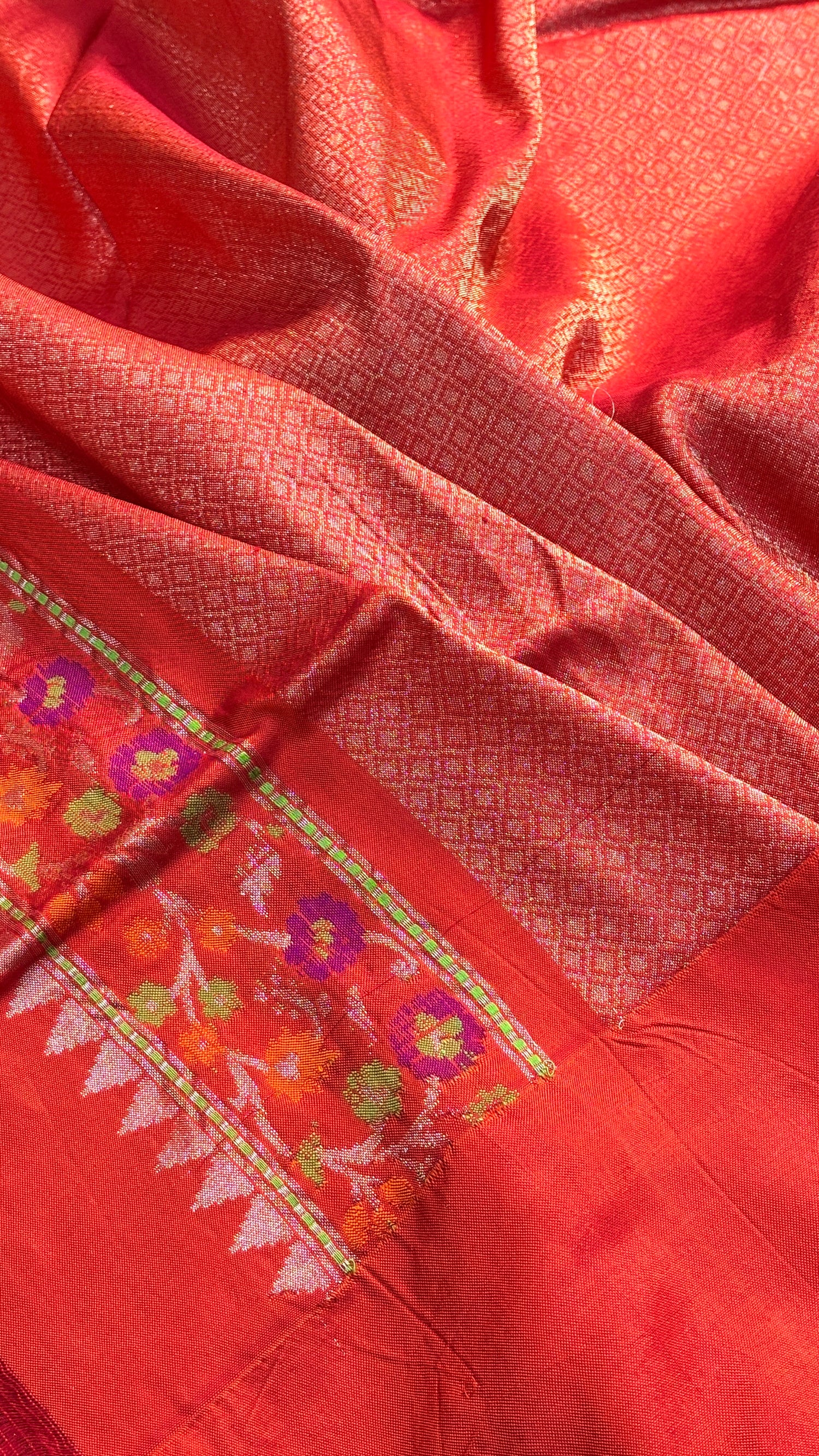 Yellow Pure Banarasi Ektara  Silk Handwoven Saree
