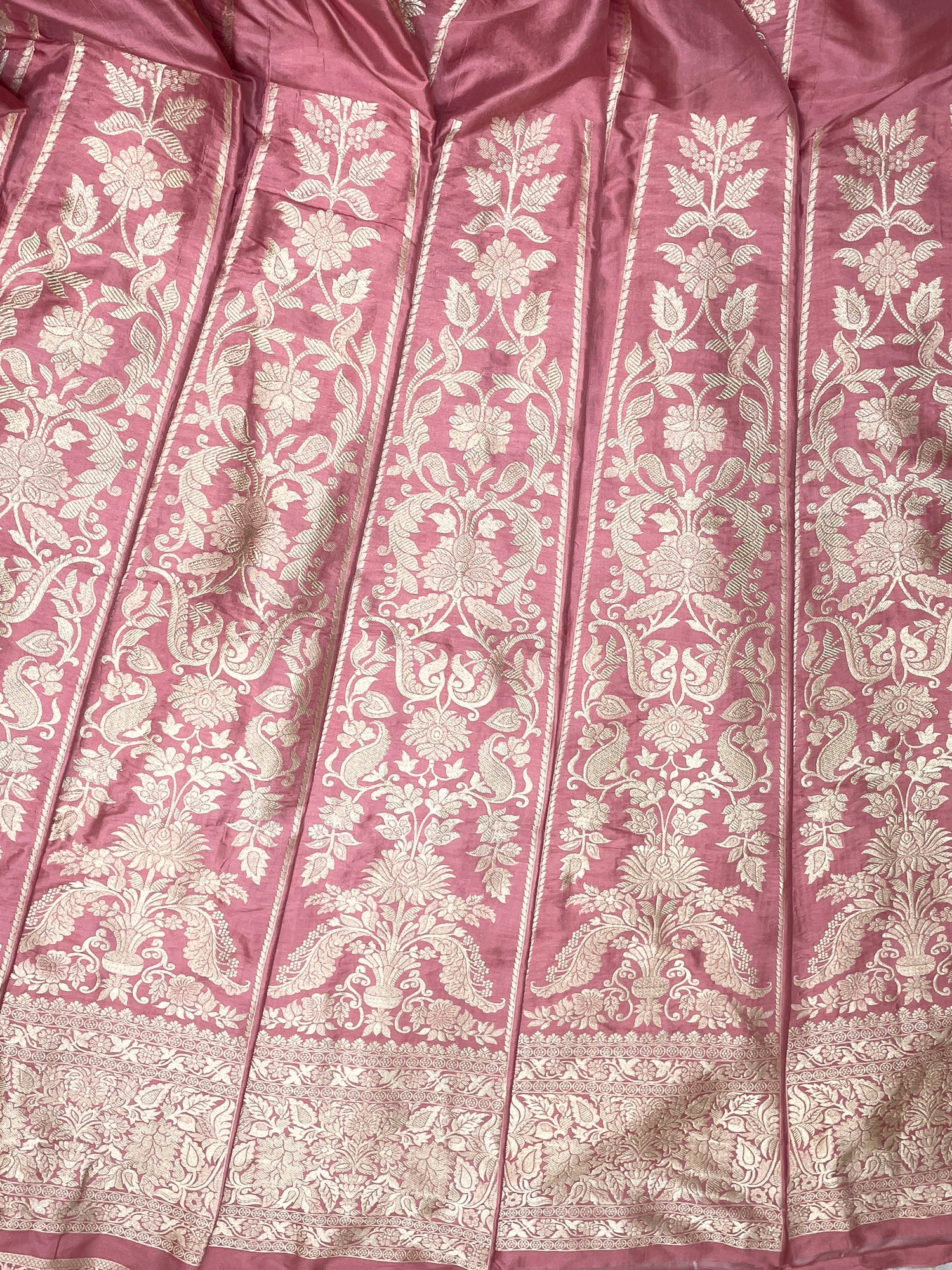 Blush Pink Banarasi Pure Katan Silk Lehenga