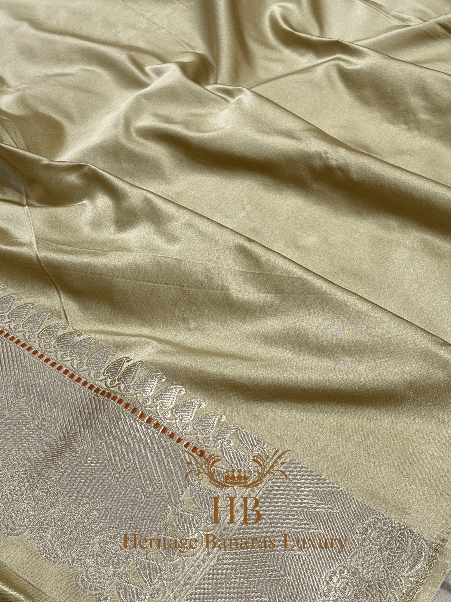 Pure Pastel Yellow Mashru Silk Handwoven Saree