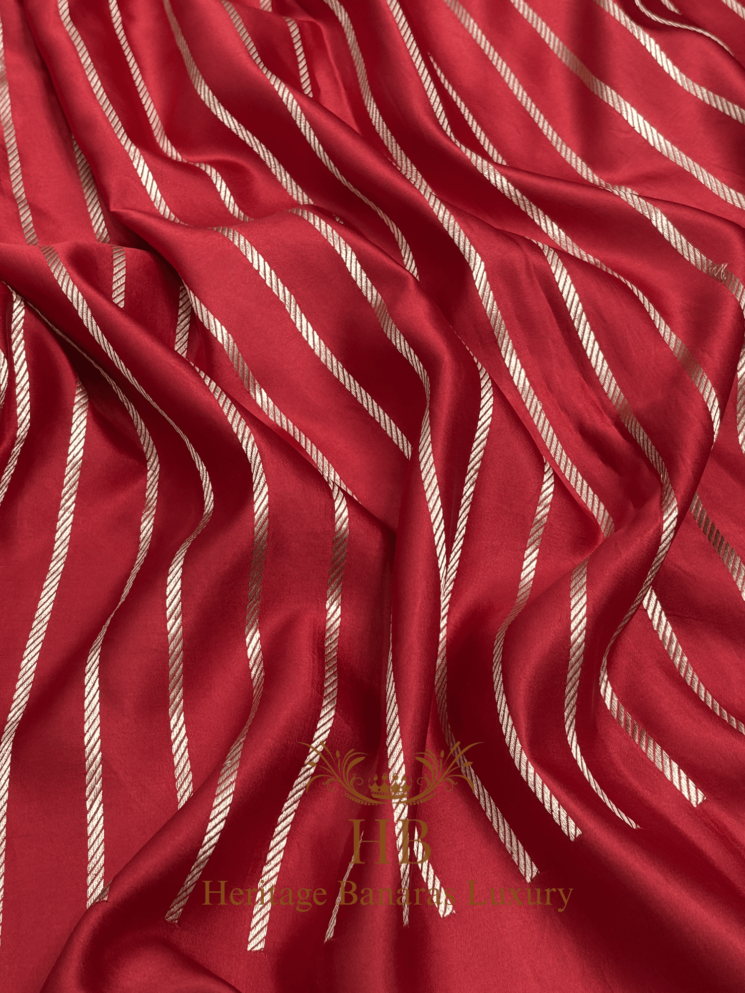 Royal Red Handwoven Banarasi Pure Mashru Silk Saree