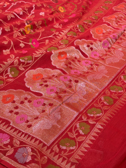 Banarasi cotton Jamdani handloom Saree