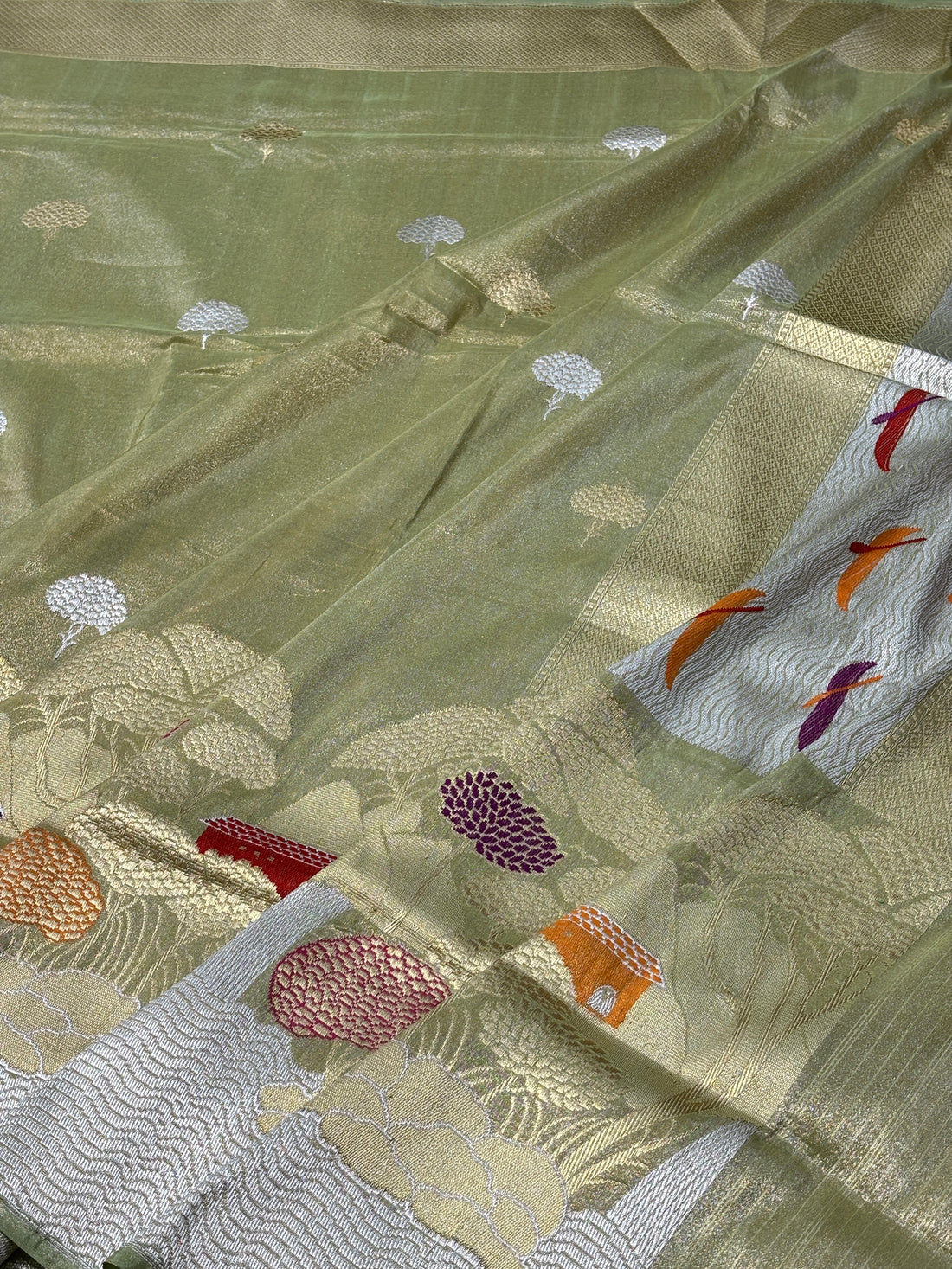 Tissue Banarasi Silk Handwoven Saree
