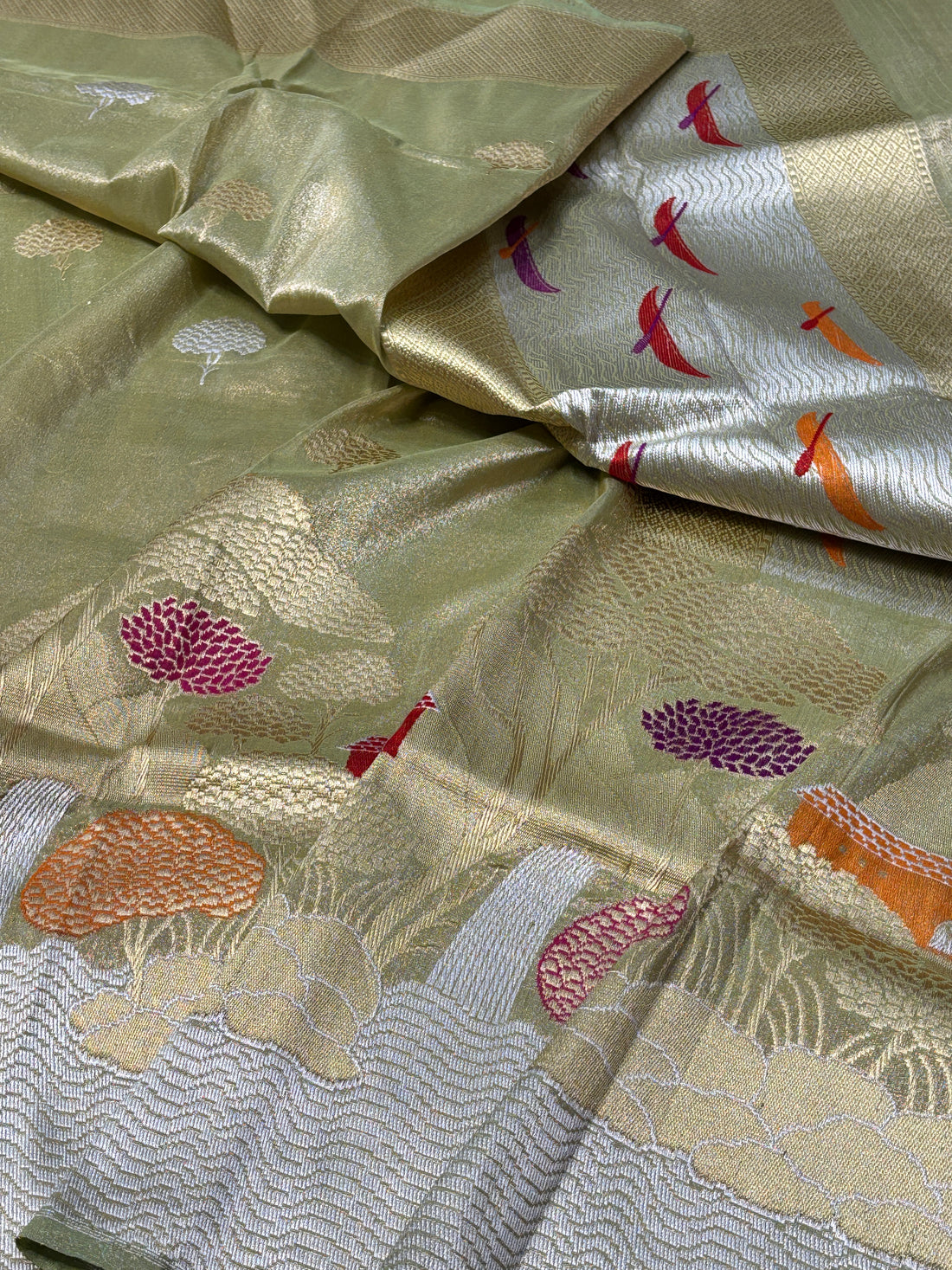Tissue Banarasi Silk Handwoven Saree