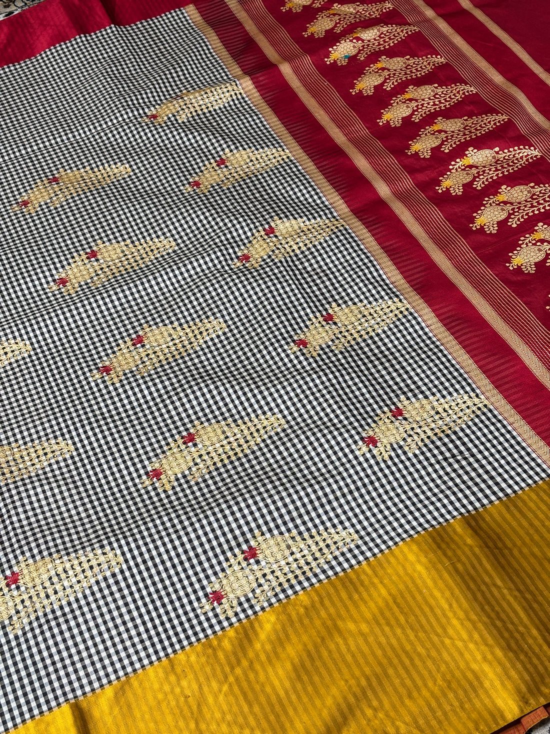 Banarasi Satin-Mashru Silk Handwoven Saree