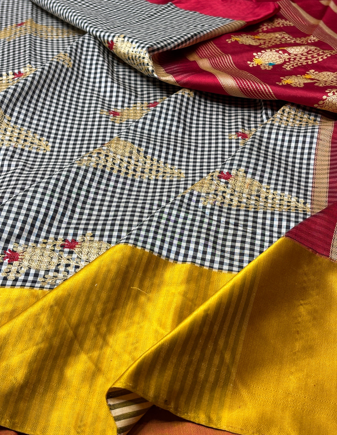 Banarasi Satin-Mashru Silk Handwoven Saree