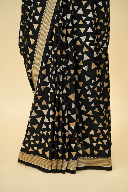 Designer Black Banarasi Pure Katan silk Saree