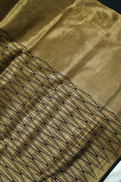 Handwoven Designer Katan Silk Banarasi Saree with Brocade Work