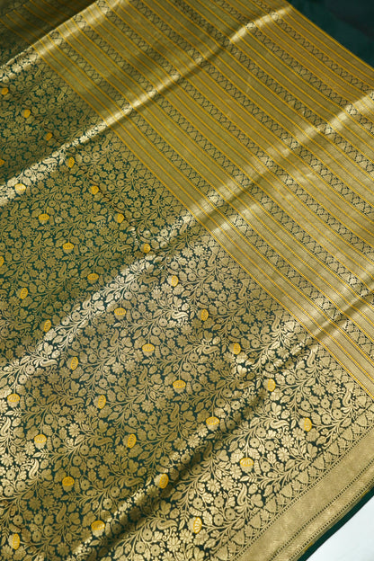 Handwoven Banarasi Pure Katan Silk Minakari Brocade Saree