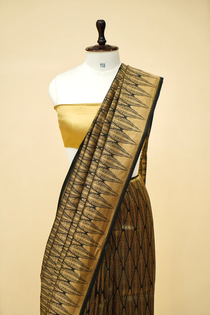 Handwoven Designer Katan Silk Banarasi Saree with Brocade Work