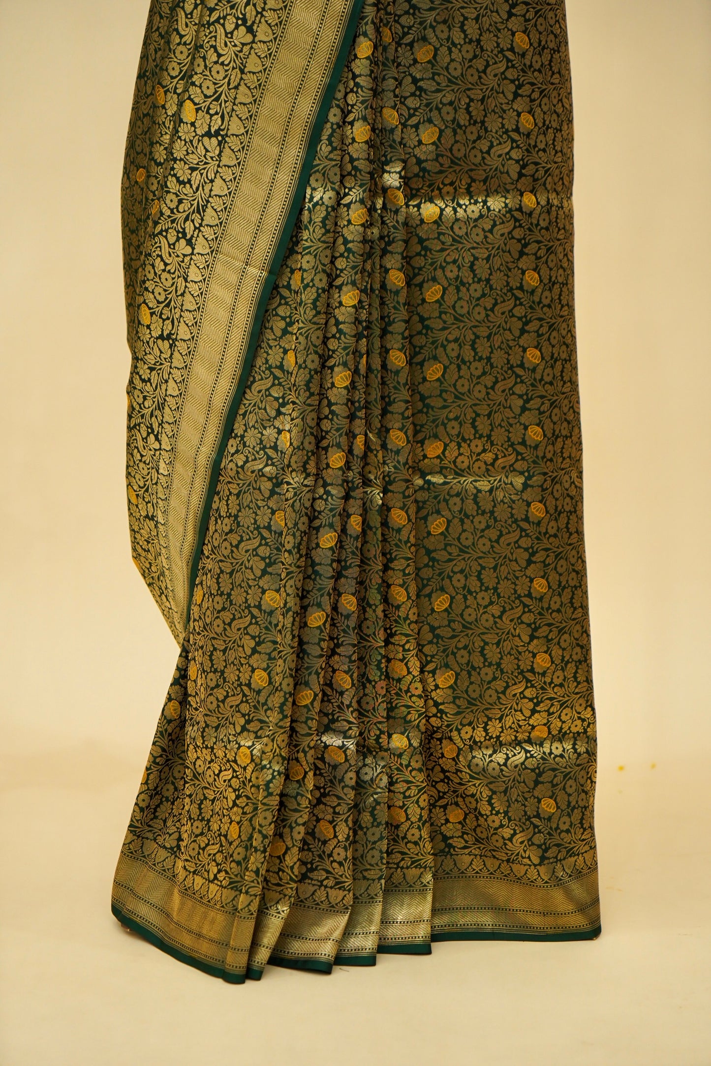 Handwoven Banarasi Pure Katan Silk Minakari Brocade Saree